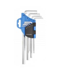Набір ключів шестиранних довгих в пластиковому підвісі  1.5 - 10 (HT1W801), фото  | SNABZHENIE.com.ua