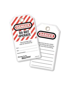 Бірка блокіраторна 497A   (Master Lock), фото  | SNABZHENIE.com.ua