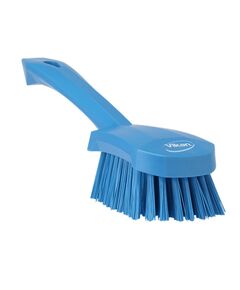 Щітка для миття з короткою ручкою, 270 мм жорстка , синя  70 (41923), фото  | SNABZHENIE.com.ua