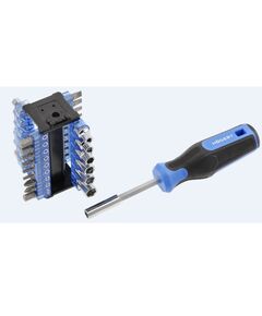 Набір викруток та біт, 34 пр.  SL/PH/PZ/TORX/HEX (HT1S100), фото  | SNABZHENIE.com.ua