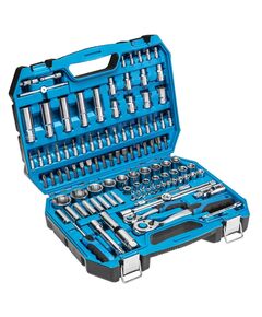 Набір торцевих голівок та аксесуарів 1/2", 1/4" в пластиковому кейсі  112 (HT1R432), фото  | SNABZHENIE.com.ua