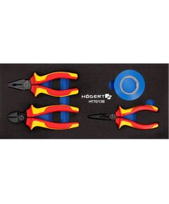 Набір діелектричних кліщів 1000V і Ізоляційнастрічка 4 шт., ложемент EVA  4 (HT7G138), фото  | SNABZHENIE.com.ua