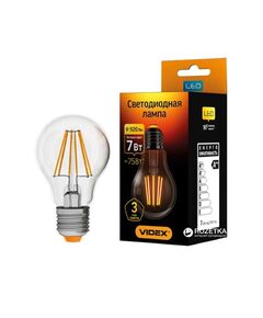 LED лампа VIDEX Filament A60F 7W E27 4100K 220V  LED (VL-A60F-07274), фото  | SNABZHENIE.com.ua