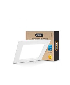 LED світильник вбудований квадрат VIDEX 12W 5000K 220V  12 (VL-DLS-125), фото  | SNABZHENIE.com.ua