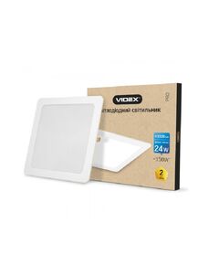 LED світильник вбудований квадрат VIDEX 24W 5000K 220V  24 (VL-DLS-245), фото  | SNABZHENIE.com.ua