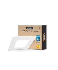 LED світильник вбудований квадрат VIDEX 6W 5000K 220V  6 (VL-DLS-065), фото  | SNABZHENIE.com.ua