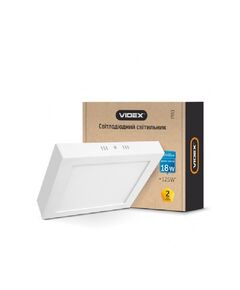 LEDсвітильник накладний квадрат VL-DLSS-185 18W 5000K 220V  18 (VL-DLSS-185), фото  | SNABZHENIE.com.ua