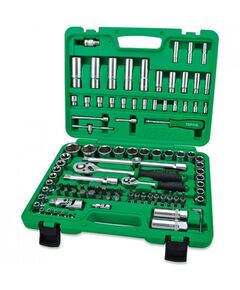 Toptul Набор головок 1/4", 1/2", рукояток и аксессуаров в пластиковом кейсе, фото  | SNABZHENIE.com.ua