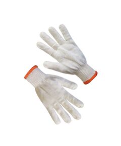 Перчатки трикотажные белые без ПВХ точки 78700, фото  | SNABZHENIE.com.ua