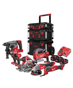 Набір інструментів акумуляторних MILWAUKEE, M18 FPP8C-553P (набір кейсів PACKOUT 4932464244, 3 акуму, фото  | SNABZHENIE.com.ua