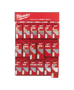 Полотна для лобзиков на дисплее RED RACK MILWAUKEE (18 наборов), фото  | SNABZHENIE.com.ua