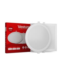 Vestum Круглый светодиодный врезной светильник, фото  | SNABZHENIE.com.ua