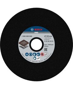 BOSCH Шлифовальный диск PRO Metal для прямых шлифмашин, диаметр отверстия 20 мм., фото  | SNABZHENIE.com.ua