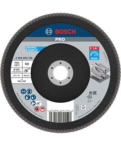 BOSCH Лепестковый шлифовальный диск, прямой, волокнистый, фото  | SNABZHENIE.com.ua