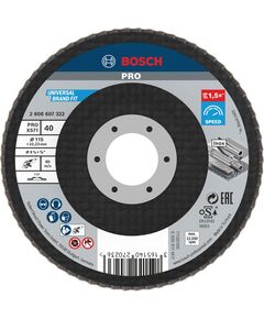 BOSCH Лепестковый шлифовальный диск, угловой, волокнистый, фото  | SNABZHENIE.com.ua