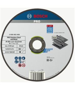 BOSCH Армированный отрезной круг PRO Stainless Steel and Metal, длительный срок службы, для больших углов, фото  | SNABZHENIE.com.ua