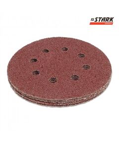Бумага шлифовальная Stark D125 мм 8 отверстий з. 40 5 шт., фото  | SNABZHENIE.com.ua