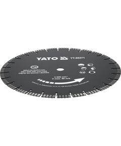 Диск відрізний сегментний алмазний по бетону YATO Ø= 400/25,4x3.4 мм, в мокрому і сухому режимі [10], фото  | SNABZHENIE.com.ua