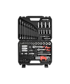 Набір насадок торцевих, викруткових і ключів YATO квадрат 1/4", 3/8" з прикладними інструм-ми 92 шт., фото  | SNABZHENIE.com.ua