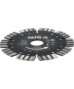 Диск відрізний алмазний по залізобетону і камінню YATO Ø=125/22.2х2 мм, в мокрому і сухому режимі, фото  | SNABZHENIE.com.ua