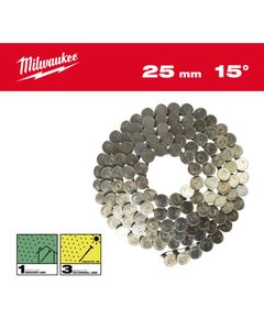 Цвяхи в котушці MILWAUKEE, з круглой головкой, 15°/3.05 x 25мм / RS (2160шт), фото  | SNABZHENIE.com.ua