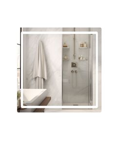 Зеркало Qtap Mideya (MI2) 700х800 с LED-подсветкой Touch, с антизапотеванием, диммером, рег. яркости QT2078DCF7080, фото  | SNABZHENIE.com.ua