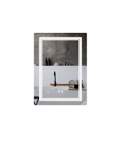Зеркало Qtap Cardinal (CA2) 600х800 с LED-подсветкой Touch, с антизапотеванием, с диммером, рег. темп. цвета (3000-6500K) Reverse QT0478C608048453, фото  | SNABZHENIE.com.ua
