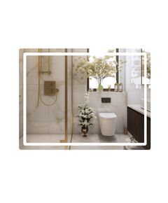 Зеркало Qtap Mideya (MI1) 1200х800 с LED-подсветкой Touch, с антизапотеванием, диммером, рег. яркости QT2078F12080, фото  | SNABZHENIE.com.ua