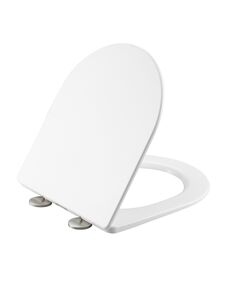 Qtap Сиденье для унитаза (Jay 640, Swan 640) 422x360x30 мм, White, с микролифтом, Slim Duroplast, Quick Release QTSC179W48699, фото  | SNABZHENIE.com.ua