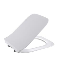 Qtap Сидіння для унітаза (Crow 640) 460x350x47 мм, White, з мікроліфтом, Slim Duroplast, Quick Release QTSC179W48700, фото  | SNABZHENIE.com.ua