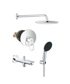 Душевая система скрытого монтажа Grohe Vitalio Start 250 с изливом для ванны и смесителем Bauloop UA290810R3, фото  | SNABZHENIE.com.ua