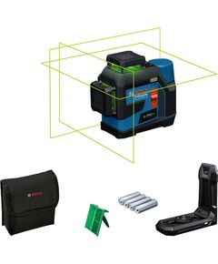Нівелір лазерний Bosch GLL 12V-100-33 CG 12В/4АА до 30м ±0.3мм/м зелений промінь чохол 1.76кг, фото  | SNABZHENIE.com.ua