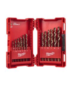 Набор сверл по металлу кобальтовых HSS-Co MILWAUKEE, DIN338, (Ø1-10мм) (19шт), фото  | SNABZHENIE.com.ua