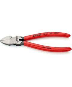 Кусачки боковые KNIPEX 72 01 160 SB для пластмасс, 160 мм, фото  | SNABZHENIE.com.ua