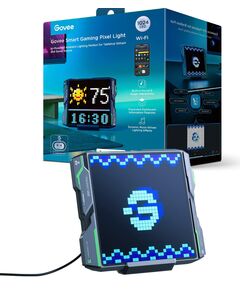 Піксельний єкран Govee H8630 LED Gaming Pixel Light 32x32 Pixels, RGBIC, WI-FI/Bluetooth, сірий, фото  | SNABZHENIE.com.ua