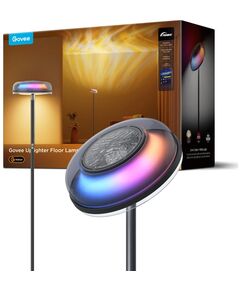 Торшер розумний Govee H60B0 Uplighter Floor Lamp, 1000Lm, RGBWW+RGBIC+WW, WI-FI/Bluetooth, чорний, фото  | SNABZHENIE.com.ua