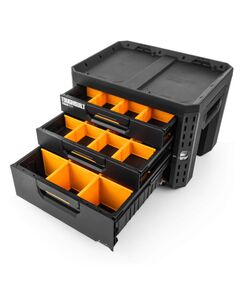 Ящик для инструментов TOUGHBUILT TB-B1-D-73 StackTech большой с 2+1 выдвижными ящиками, фото  | SNABZHENIE.com.ua