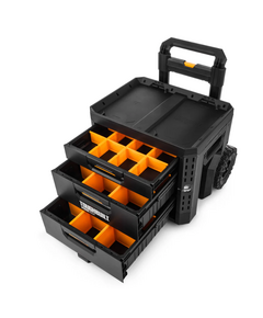 Ящик для инструментов TOUGHBUILT TB-B1-D-R93 StackTech на колесах 1+2 выдвижными ящиками, фото  | SNABZHENIE.com.ua