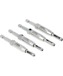 Набір свердл по дереву самоцентр. STHOR: 6-гранний хвостовик 1/4", HSS. Ø= 2, 2,8, 3,6, 4,5 мм, 4шт, фото  | SNABZHENIE.com.ua