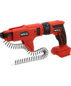 Шурупокрут YATO до г/к плит акумуляторний 18В з обойм шуруп: Ø= 3,5-4,2мм, l= 22-55мм БЕЗ АКБ, фото  | SNABZHENIE.com.ua