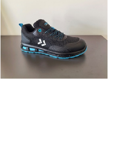 GTM Кросівки захисні р.41 з композитним підноском, чорні з помаранчевим, фото  | SNABZHENIE.com.ua