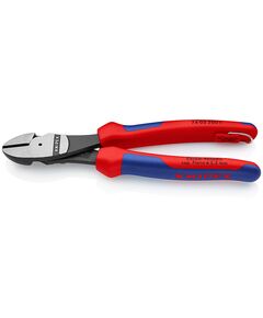 Кусачки боковые KNIPEX 74 02 200 T BK, 200 мм, особая мощность, фото  | SNABZHENIE.com.ua