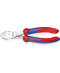Бокові кусачки KNIPEX 74 05 180 SB, 180 мм, з підвищеною потужністю, фото  | SNABZHENIE.com.ua