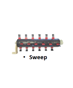 GTM Вал підмітальний для скарифікатора GTM LS-S 3805, 380мм, швидкозмінний, фото  | SNABZHENIE.com.ua