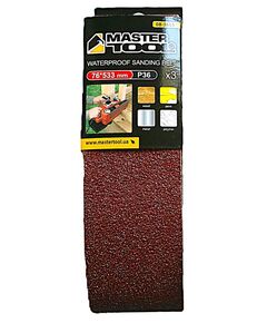 Лента шлифовальная MASTERTOOL зерно 36 76×533 мм 3 шт 08-3403, фото  | SNABZHENIE.com.ua