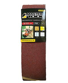 Лента шлифовальная MASTERTOOL зерно 60 76×533 мм 3 шт 08-3406, фото  | SNABZHENIE.com.ua