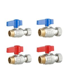 Комплект прямых кранов Thermo Alliance Standart 1/2"ВН -3/4"ВН с накидной гайкой  для подключенние котла TAS262RBW1520, фото  | SNABZHENIE.com.ua