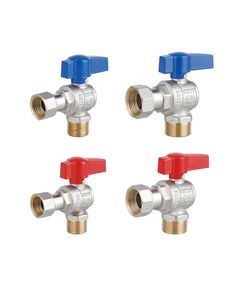 Комплект угловой кранов Thermo Alliance Standart  1/2"ВН -3/4"ВН с накидной гайкой  для подключенние котла TAS225RBW1520, фото  | SNABZHENIE.com.ua