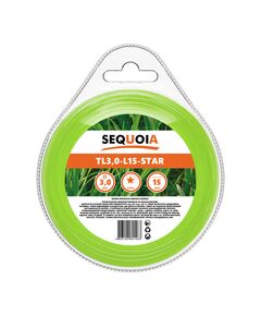 Косильна лінія SEQUOIA TL3.0-L15-Star для триммерів і газонокосарок, фото  | SNABZHENIE.com.ua
