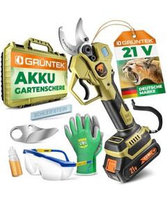 Секатор аккумуляторный GRUNTEK Li-Ion 21V 2Ah, фото  | SNABZHENIE.com.ua